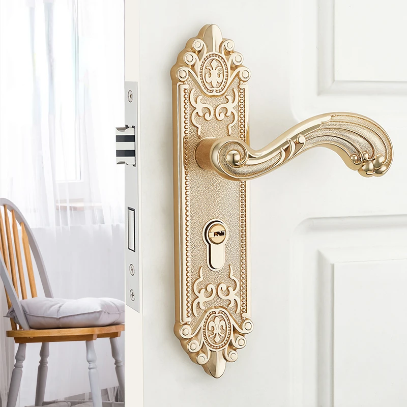 Furniture Hardware Locks - مقبض باب داخلي أوروبي صامت، قفل
