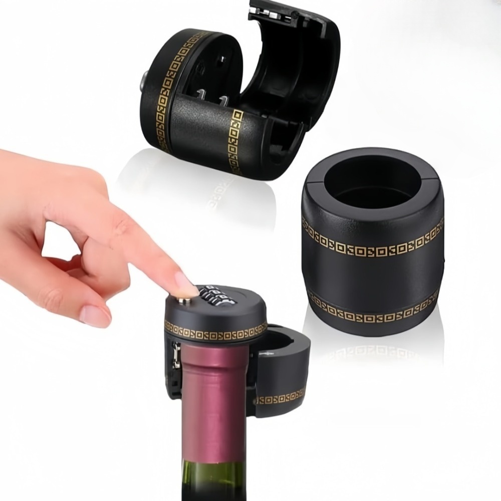 Furniture Hardware Locks - قفل زجاجة النبيذ القابل لإعادة الاستخدام،