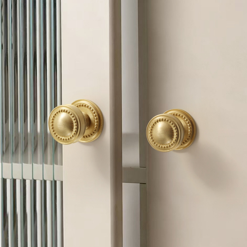 Furniture And Kitchen Hardware Fitting - مقابض نحاسية فرنسية صلبة للأثاث، مقابض