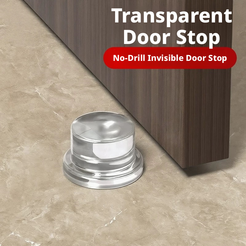 Furniture Hardware Kit - مصدات أبواب أرضية من السيليكون الشفاف