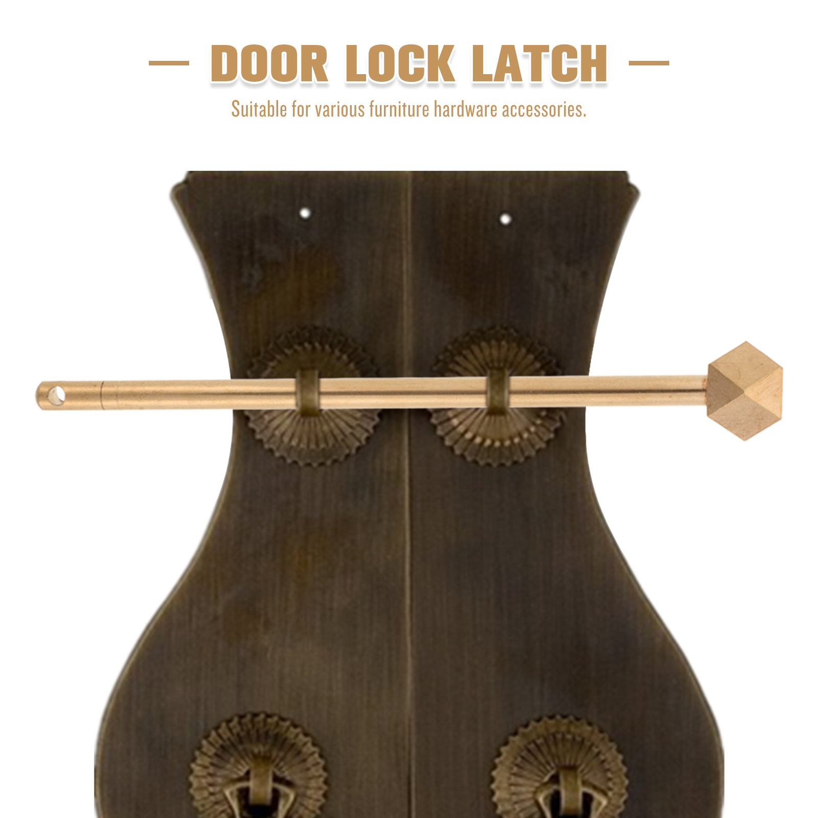 مسمار قفل نحاسي تقليدي للأبواب - مراجعة Furniture Hardware Locks وسعره